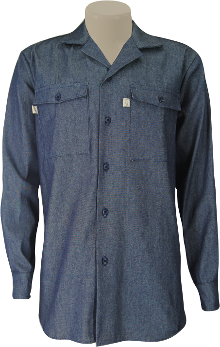 Unisex Core Shirt: Long Sleeve Denim