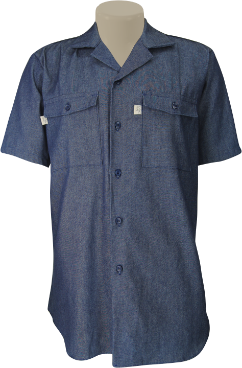 Unisex Core Shirt: Short Sleeve Denim
