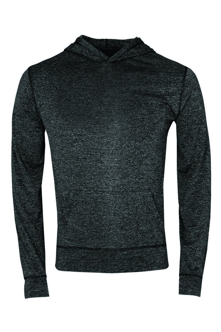 Mens Hooded Sweater: Lightweight Long Sleeve