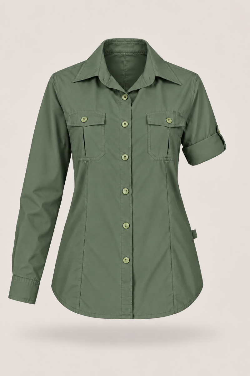 Ladies Bush Shirt:  Long-Sleeve (Tech)