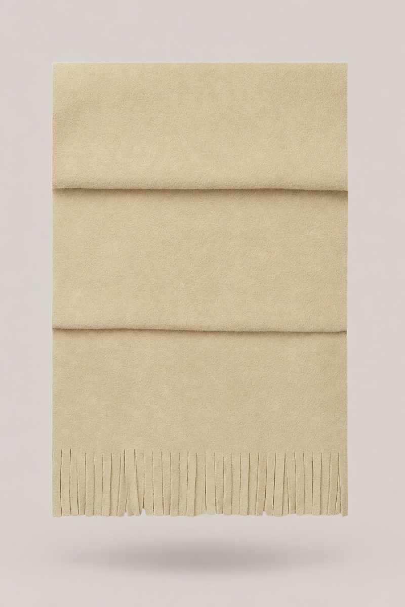 Scarf With Fringe:  Polar Fleece