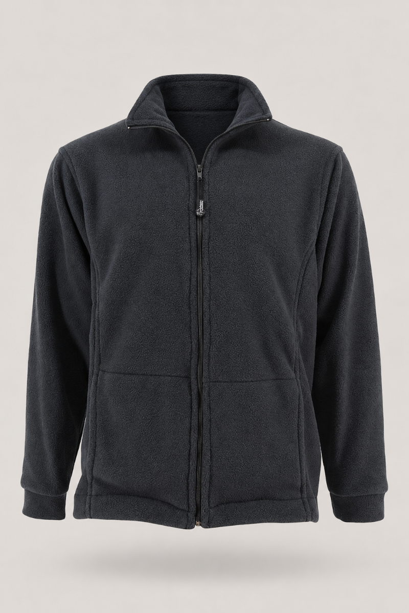 Unisex Polar Fleece Top With Pockets:  Long-Sleeve