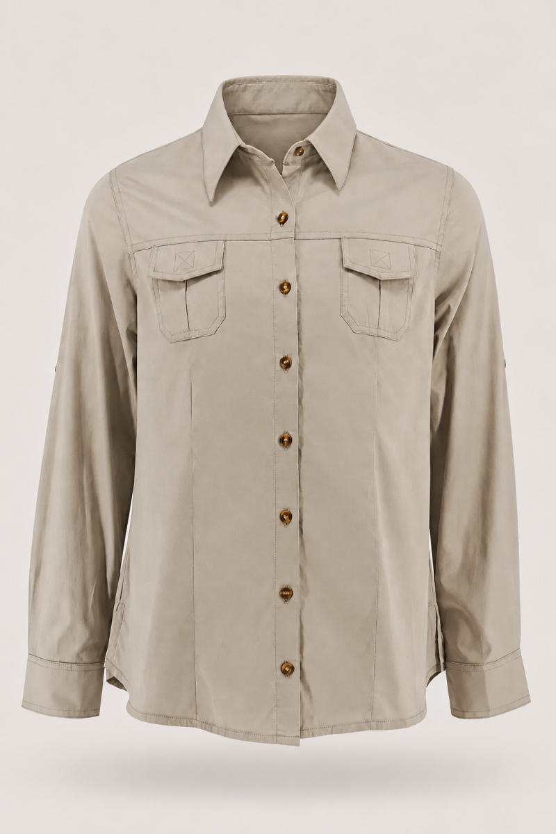 Ladies' Bush Shirt:  Long-Sleeve (Cotton)