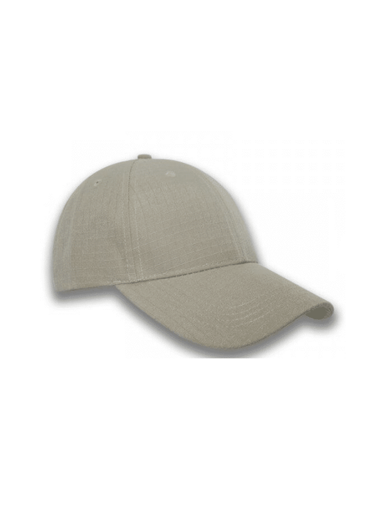 6 Panel 100% Polyester Cap: Hemmed