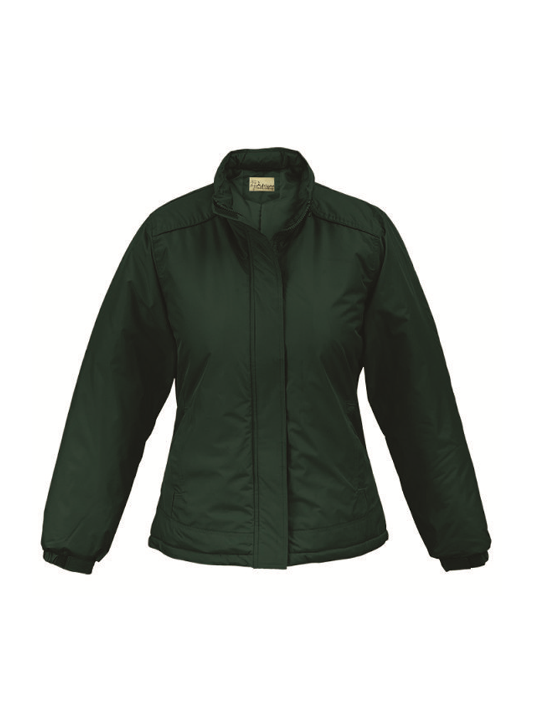Ladies Padded Hooded Jacket: Wind & Water Resistant