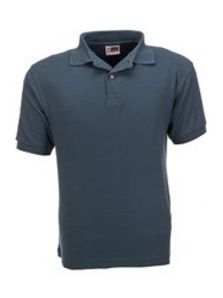 Mens Lecoste Rib Knit Collar Golfer: Short Sleeve