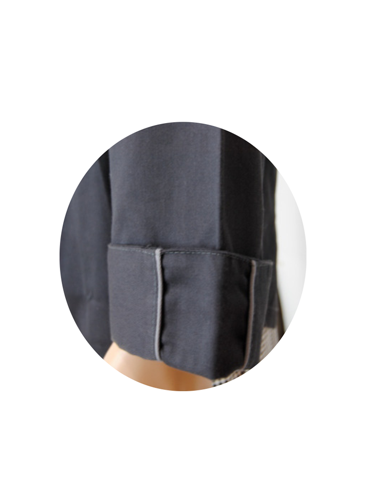 Unisex Executive Chefs Jacket: Long Sleeve Crossover Front Piping