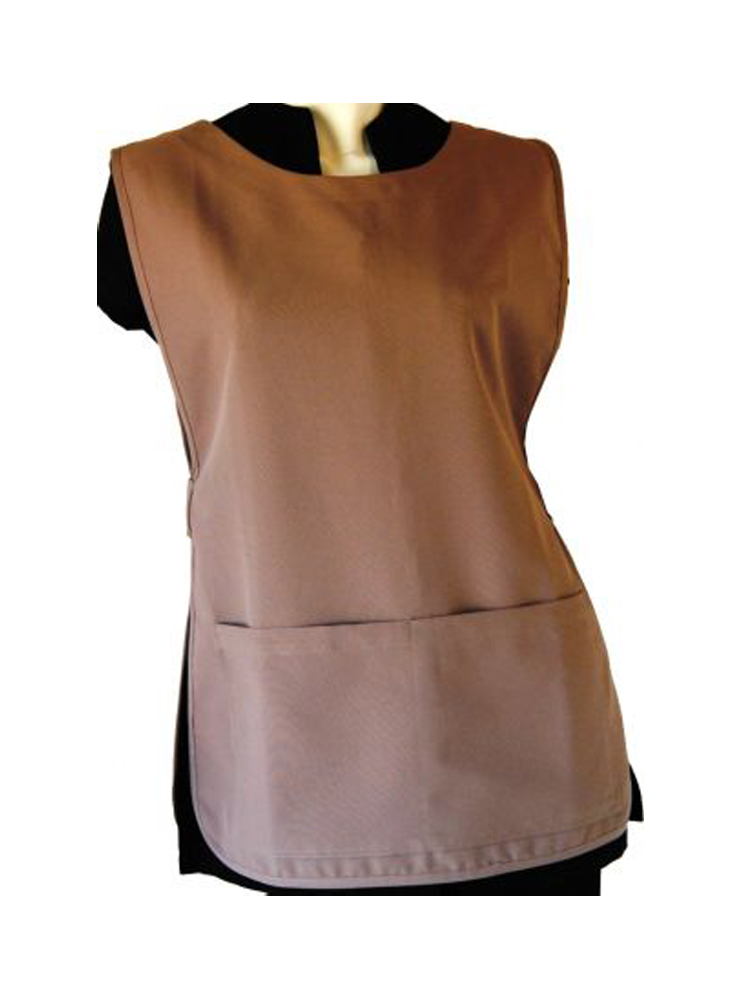 Unisex Spa Tabard: Full Front Double Pocket