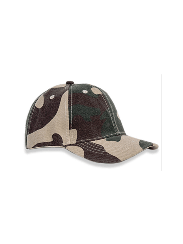 6 Panel Durable Kids Cap: Camo