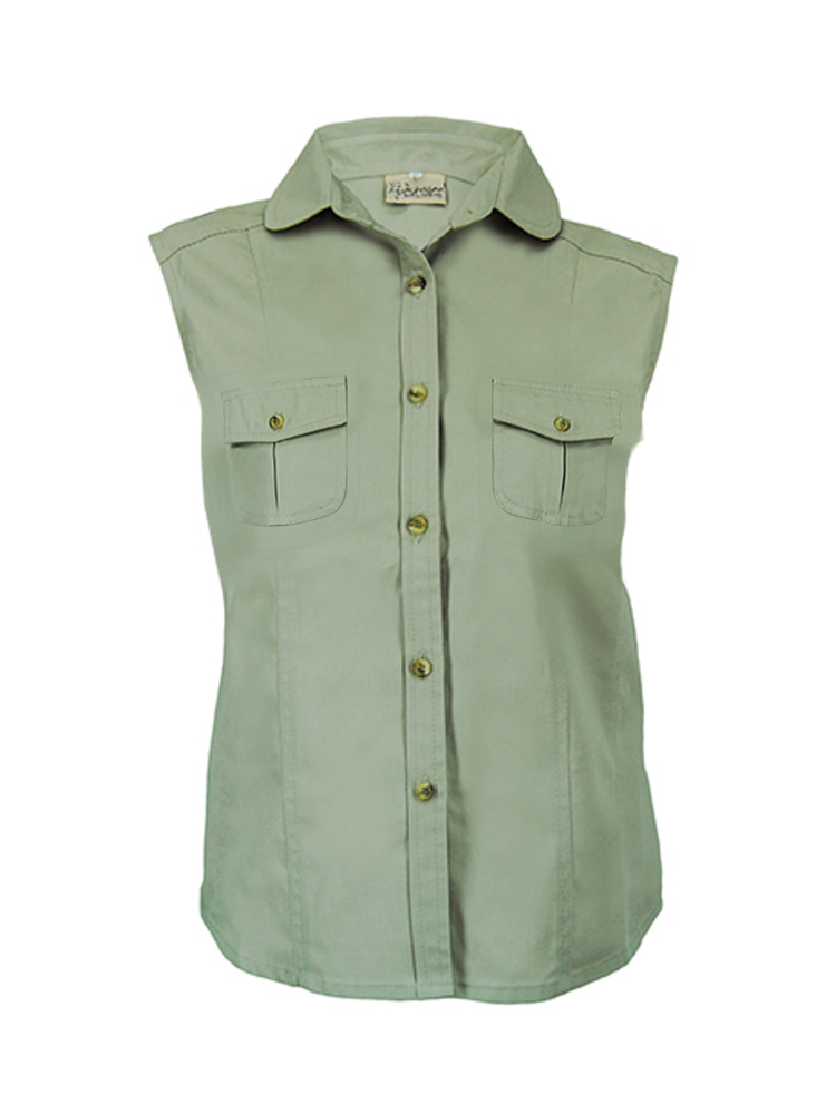 Ladies Bush Shirt: Sleeveless