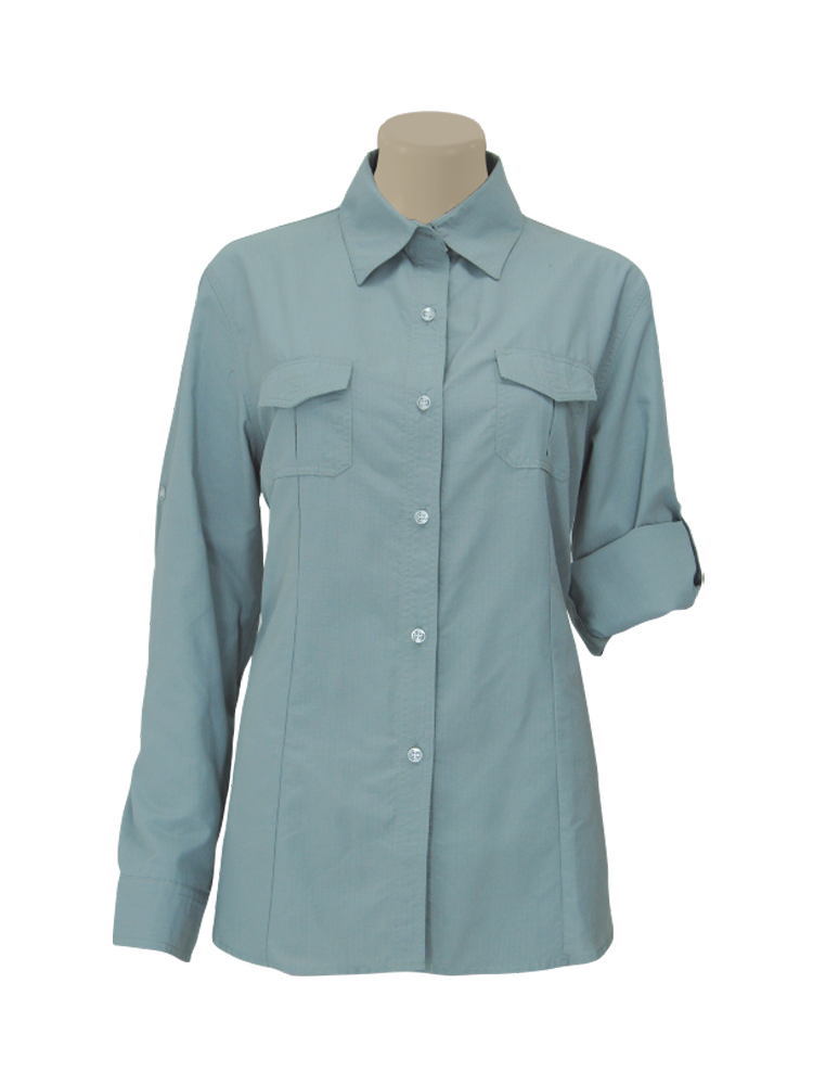 Ladies Classic Shaped Back Vent Shirt: Long Sleeve