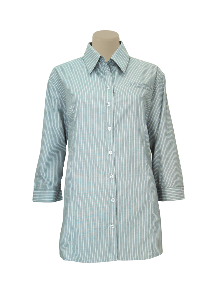 Ladies Classic Shaped Shirt: 3/4 Sleeve