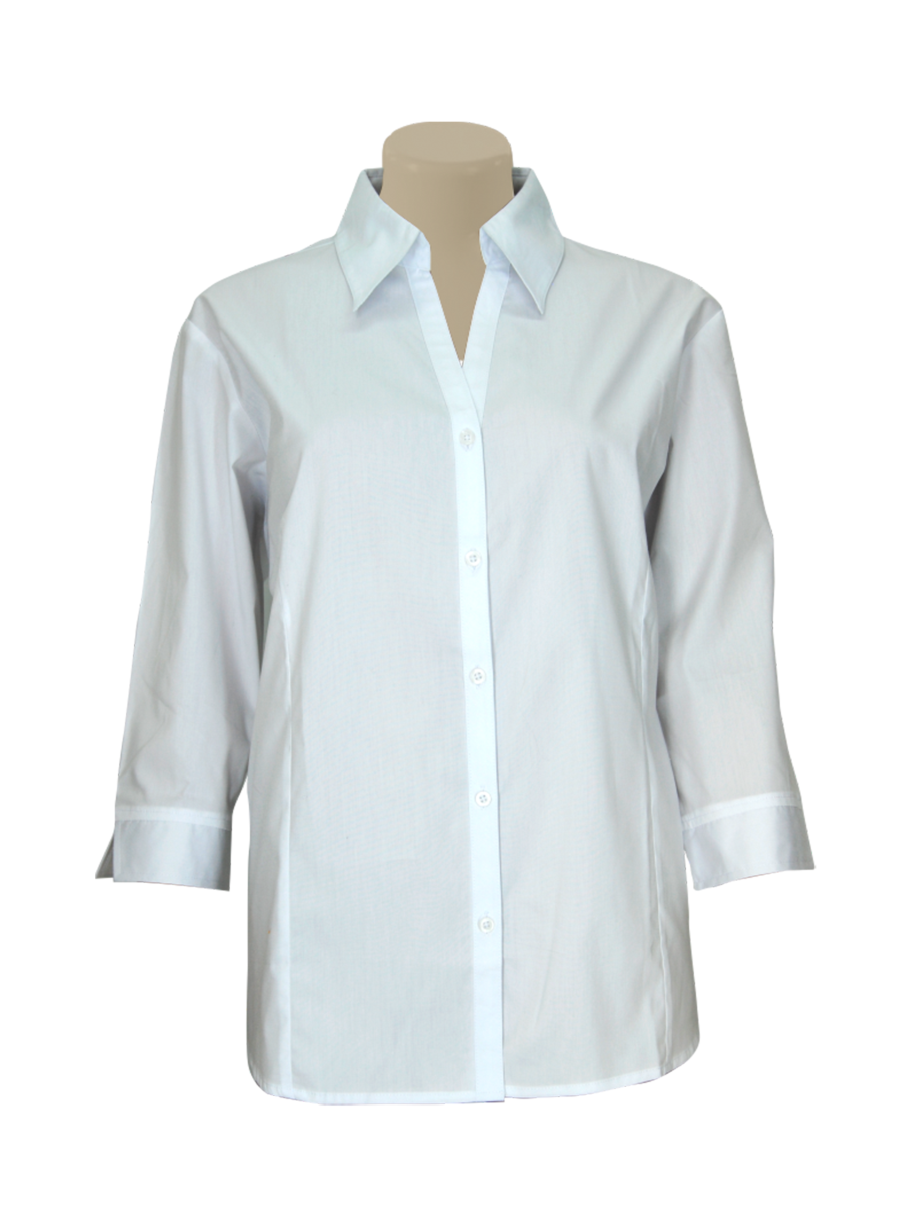 Ladies Classic Shirt: ¾ Sleeve