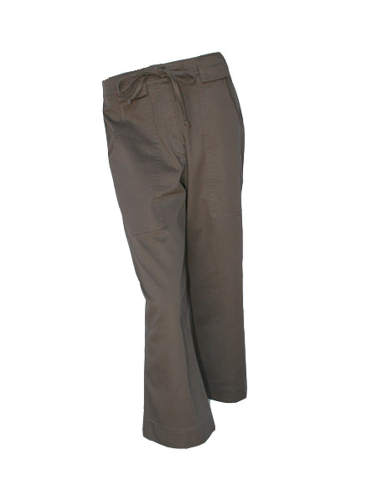 Ladies Drawstring Capri Pants