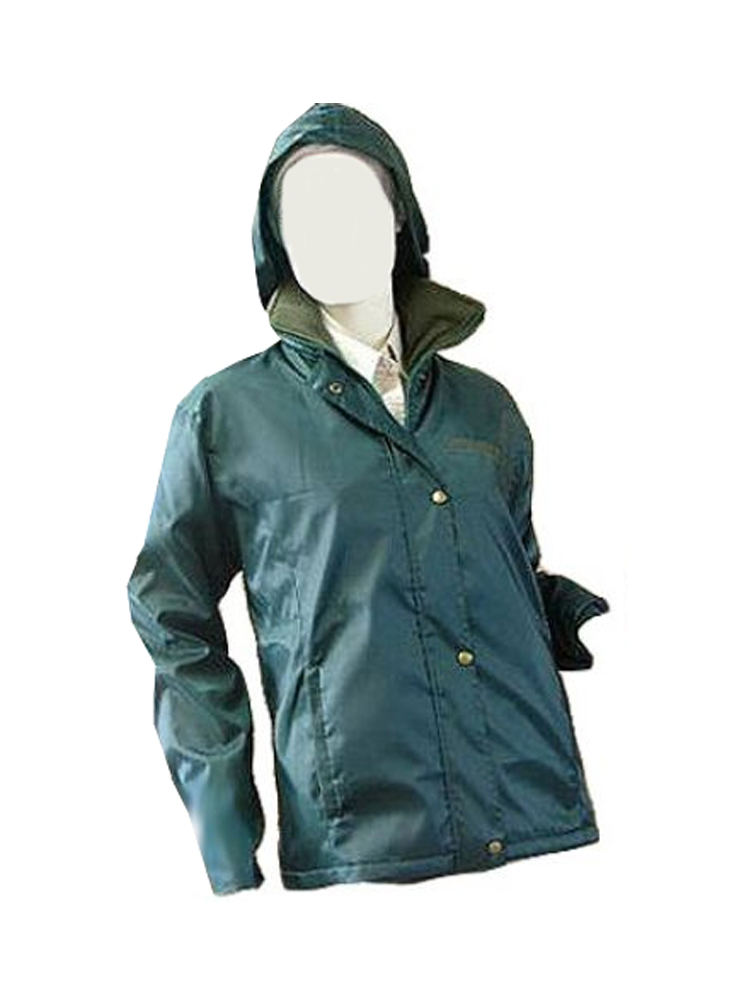Ladies Hooded Lined Polar Fleece Jacket: Long Sleeve (Hip Length)
