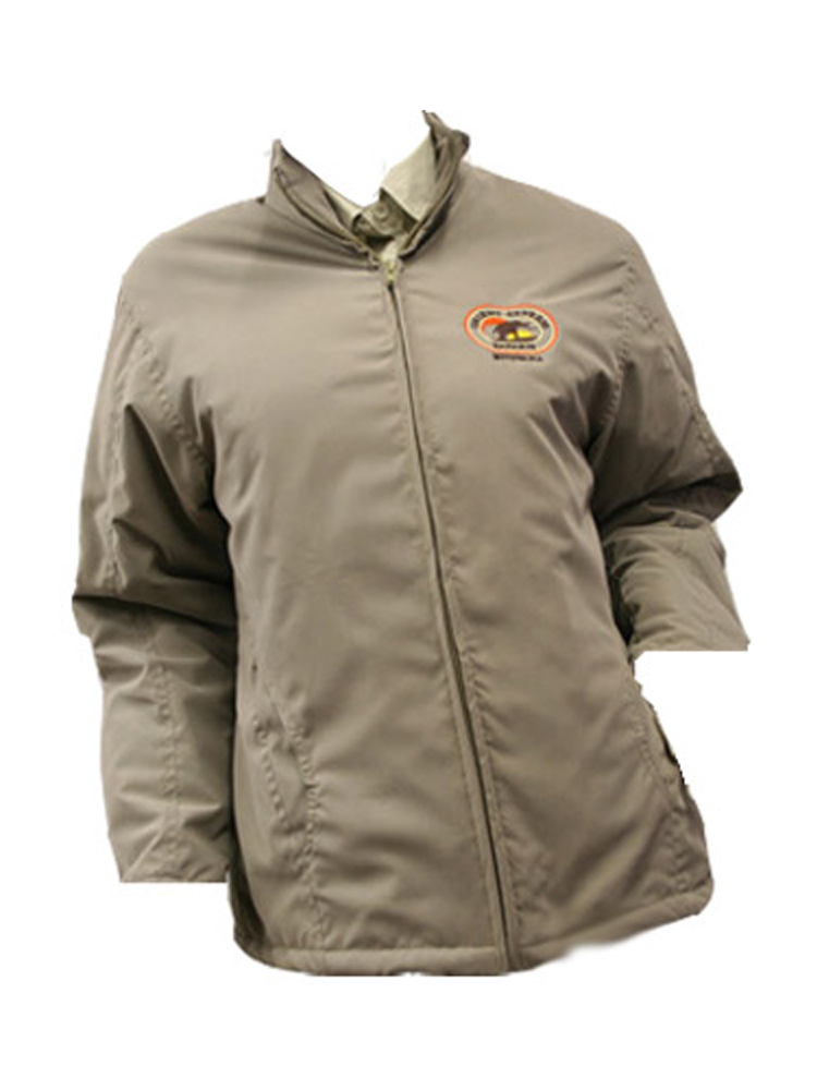 Ladies Lightly Padded Microfibre Jacket: Long Sleeve