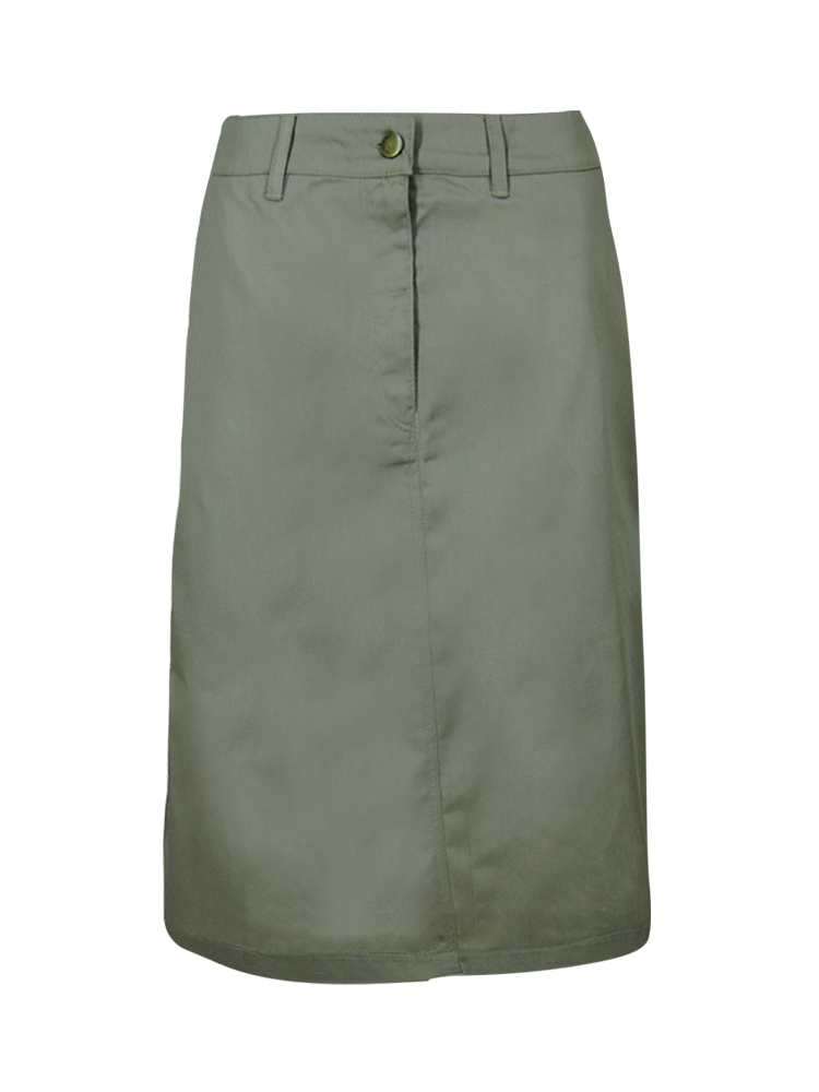 Ladies Management Front Zip Skirt: Knee Length
