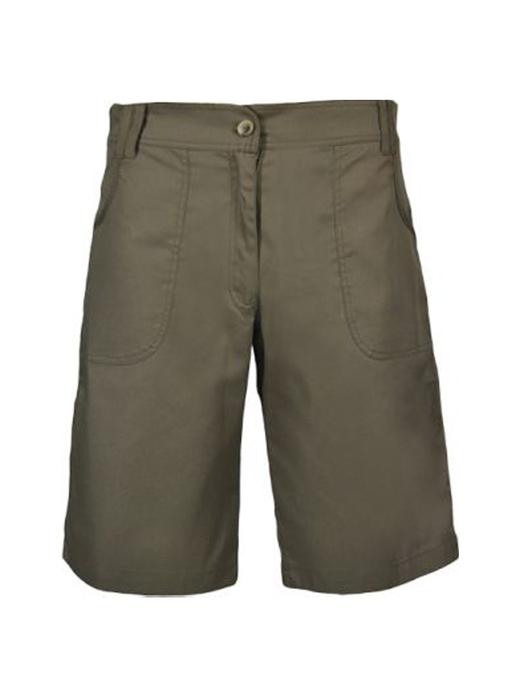 Ladies Mid-Rise Bush Shorts: Longer Length