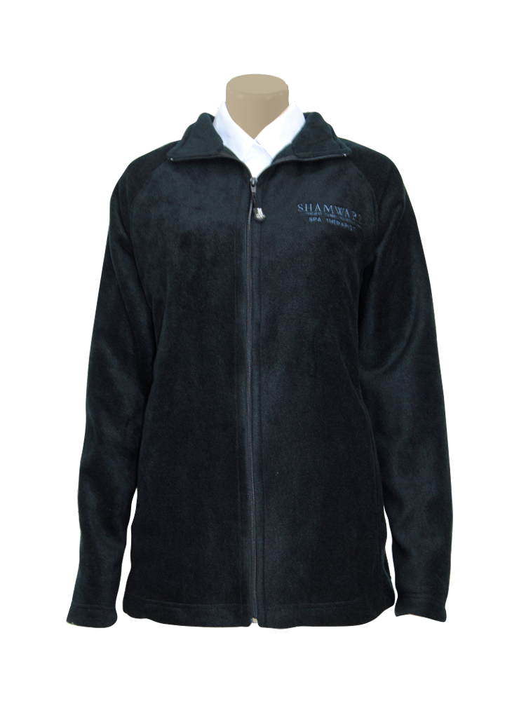 Ladies No Pocket Polar Fleece Top: Raglan Long Sleeve