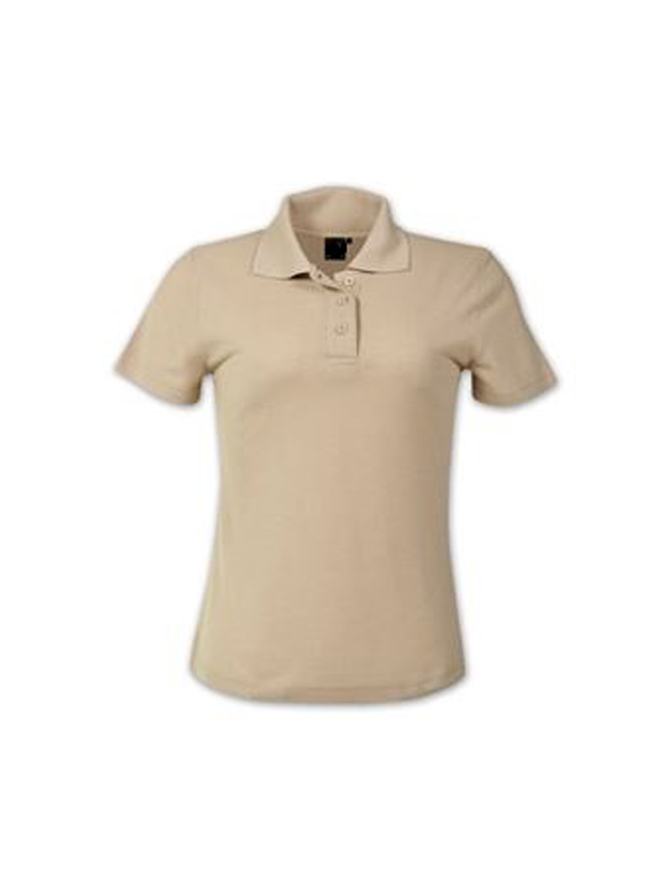 Ladies Tailored Fit 3 Button Golfer: Short Sleeve