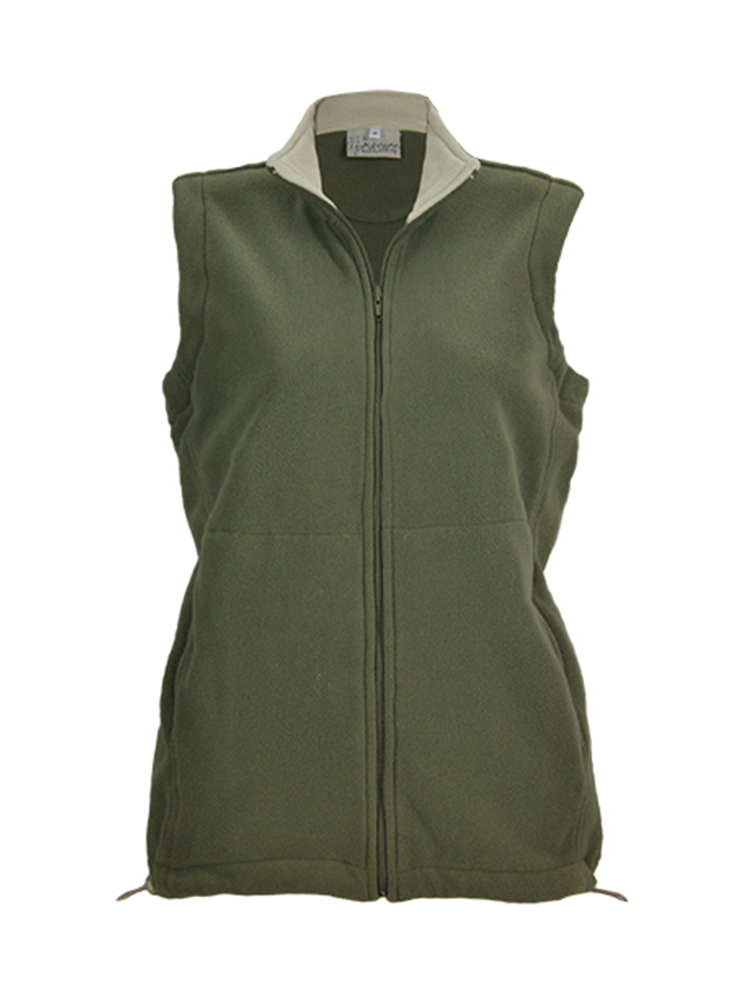 Ladies' Fitted  Polar Fleece Top: Sleeveless