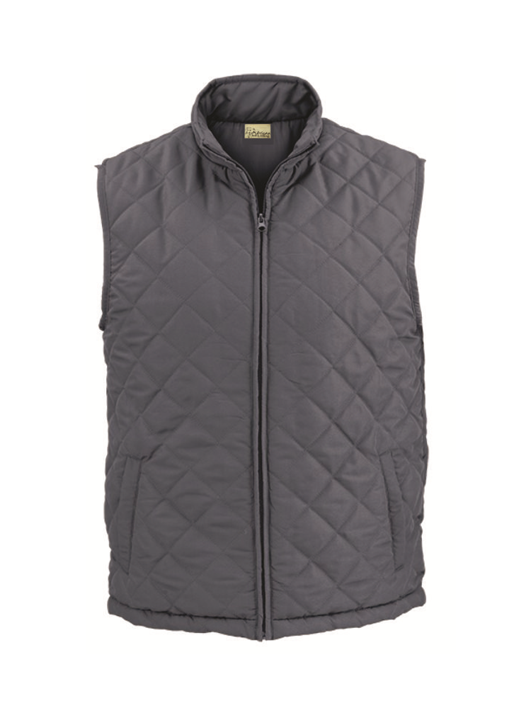 Men's Body Warmer: Diamond Quilted Sleeveless