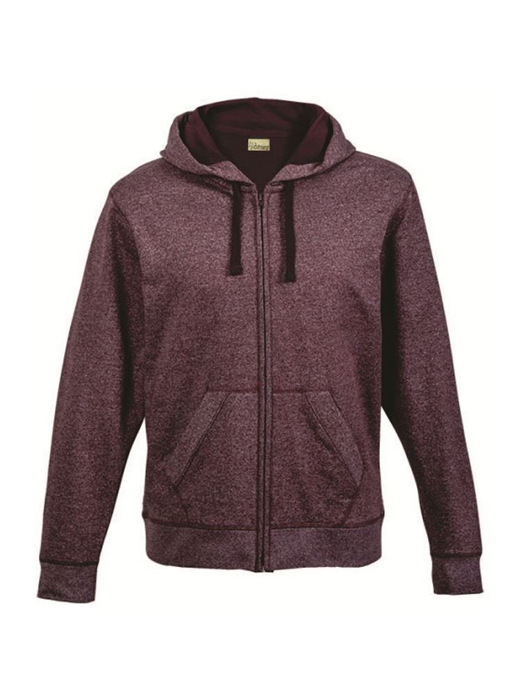 Men's Mélange Hooded Jacket:  Long Sleeve