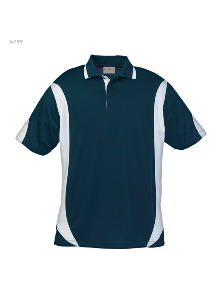 Men's Moisture Management Two-Tone Golfer: Short Sleeve