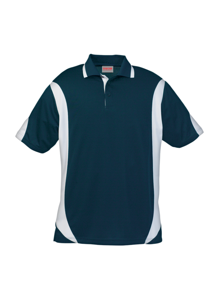 Men's Moisture Management Two-Tone Golfer: Short Sleeve