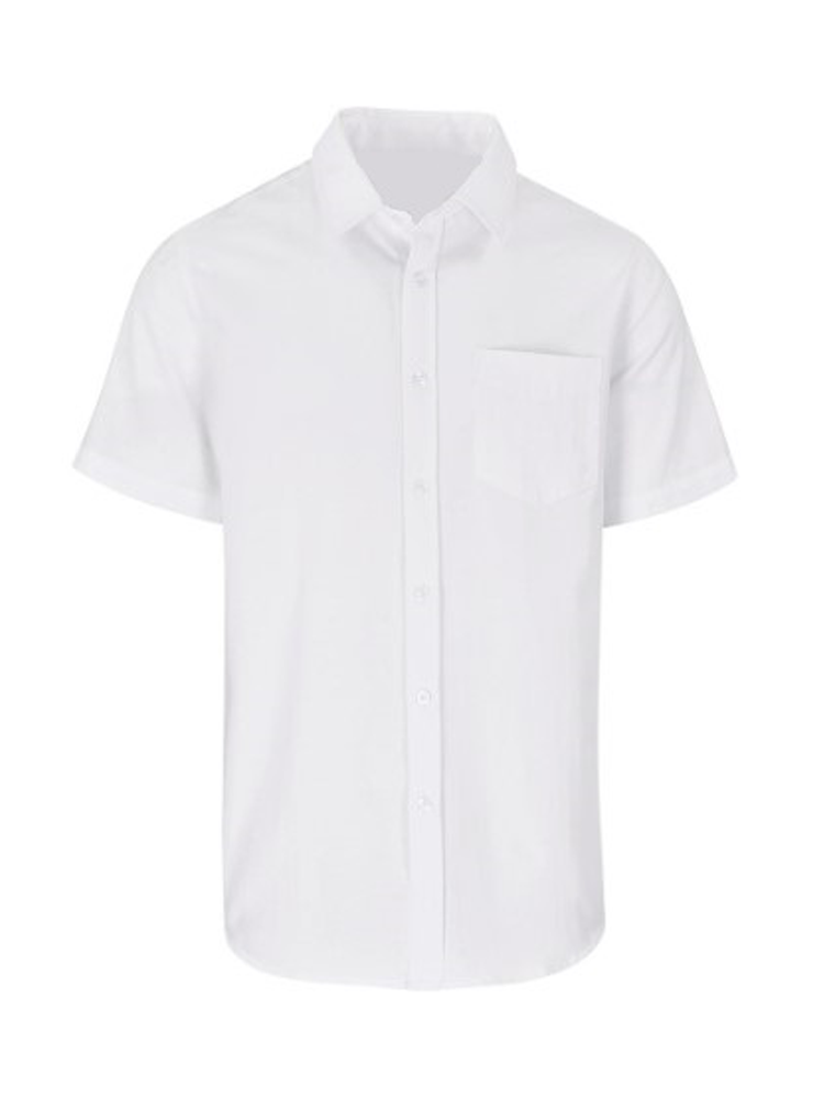 Men's Oxford Lounge Shirt: Short Sleeve