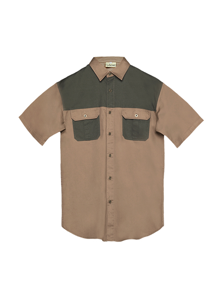 Men’s Rangers 2 Tone Utility Bush Shirt: Short Sleeve