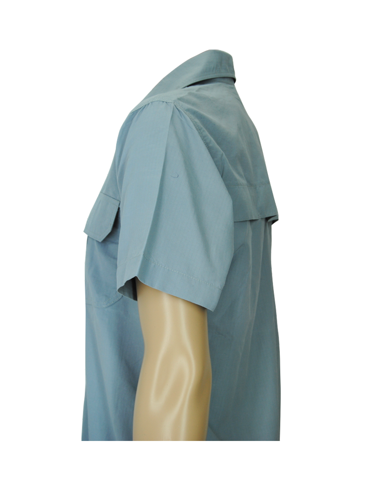 Men's Vented Utility Shirt: Short Sleeve