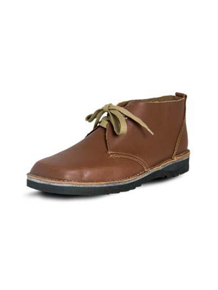 Mens Leather Veldskoen: Tan
