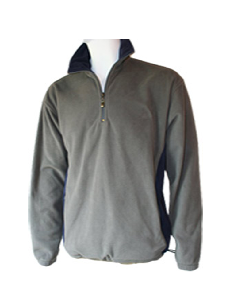 Unisex 1/4 Zip Polar Fleece Top: Long Sleeve