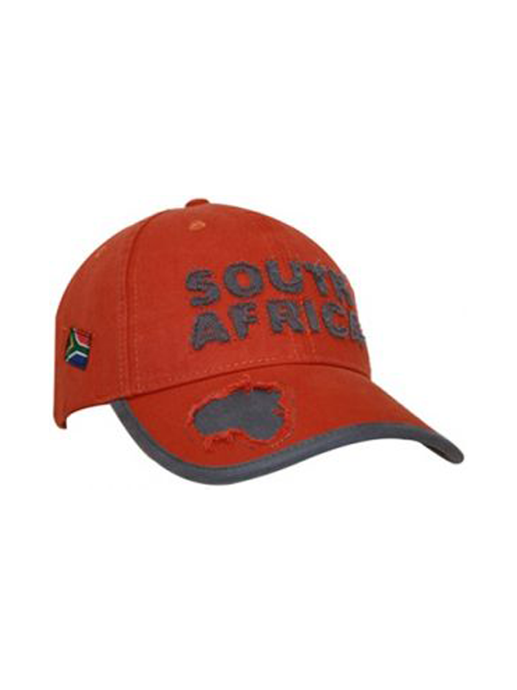 Unisex 6 Panel South Africa Cap: Distressed