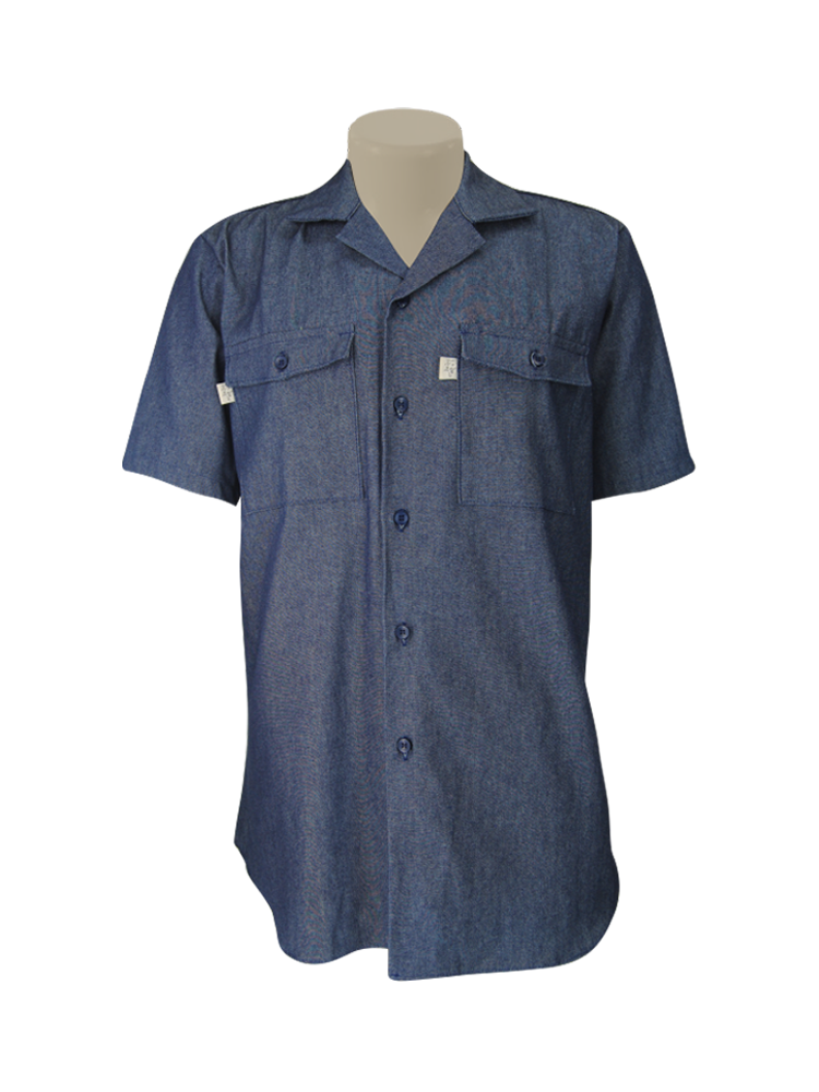 Unisex Core Denim Shirt: Short Sleeve