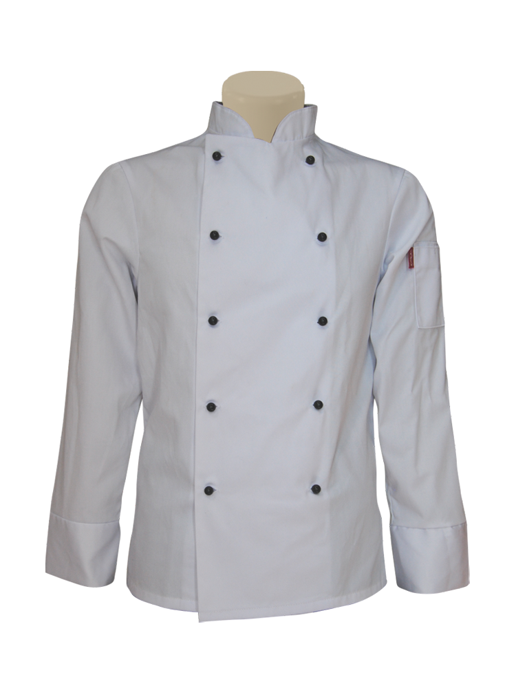 Unisex Double Breasted Chef Jacket: Long Sleeve