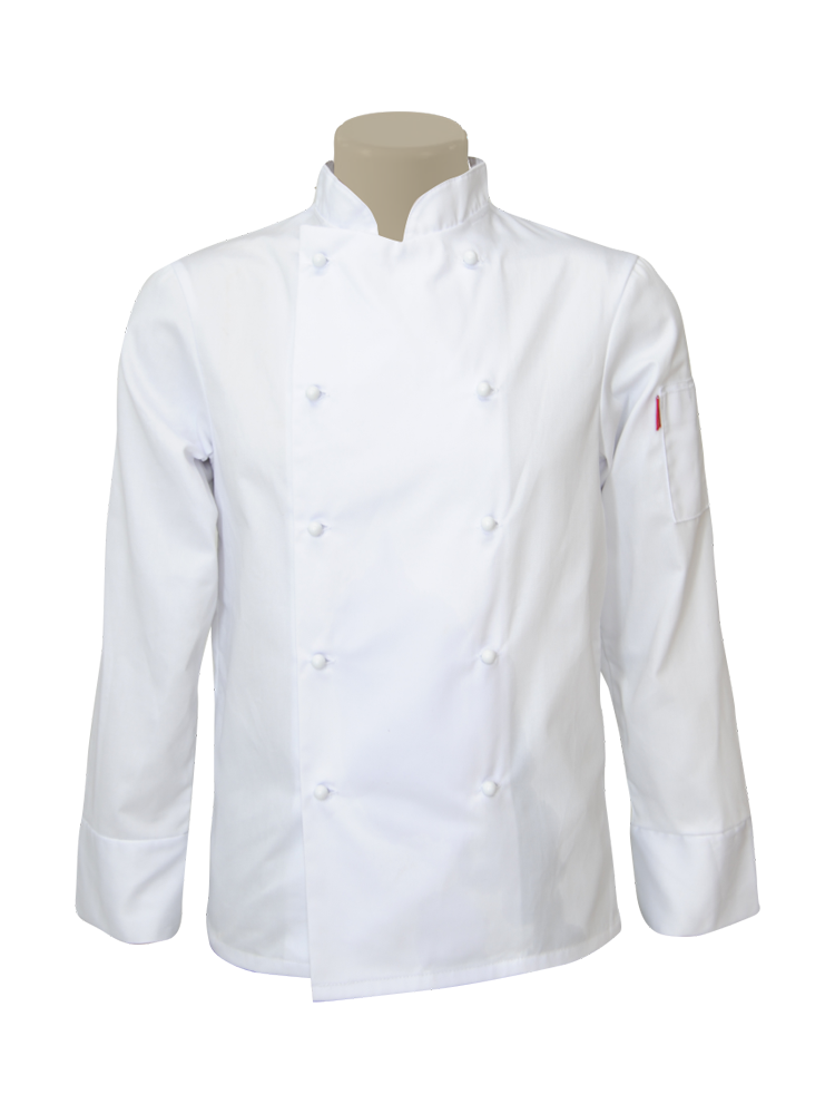 Unisex Essential Chef Jacket: Long Sleeve