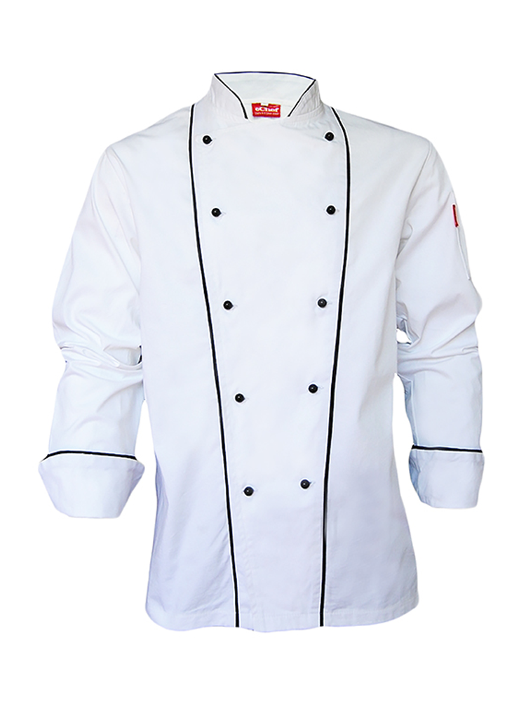 Unisex Executive Chef Jacket: Double Front Long Sleeve