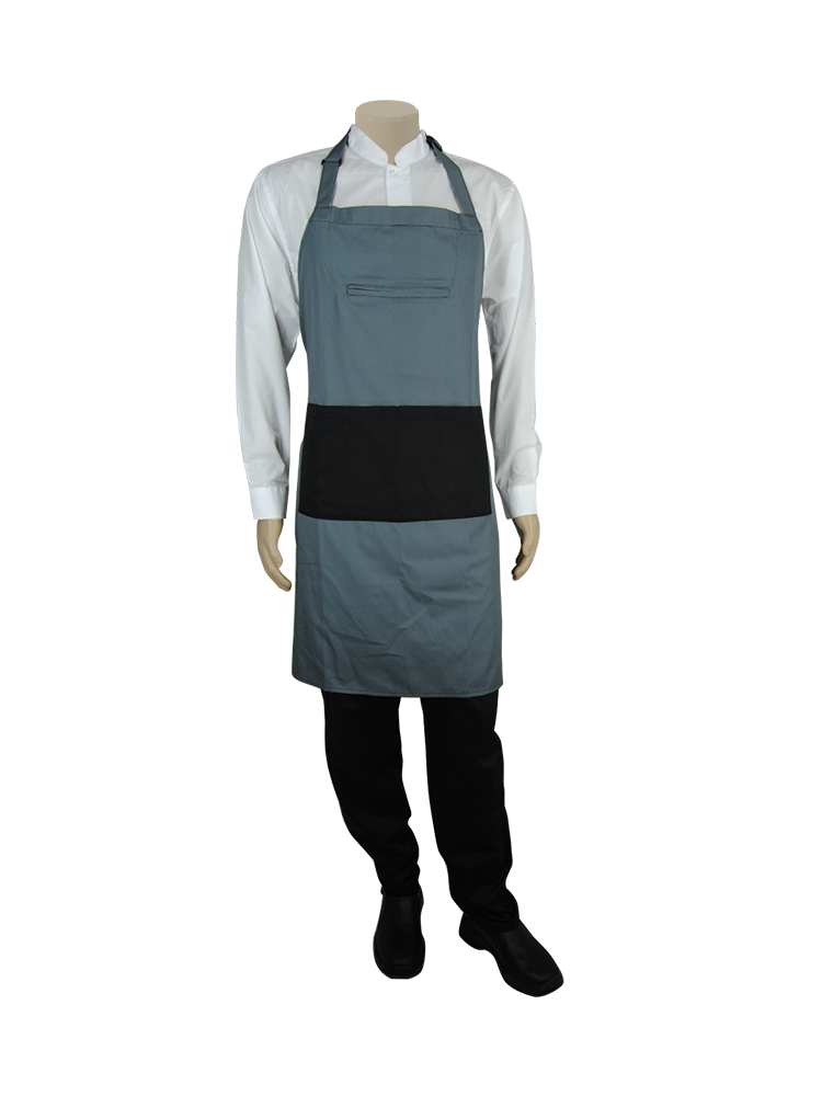 Unisex Full Front Bib Apron : WIth Pockets