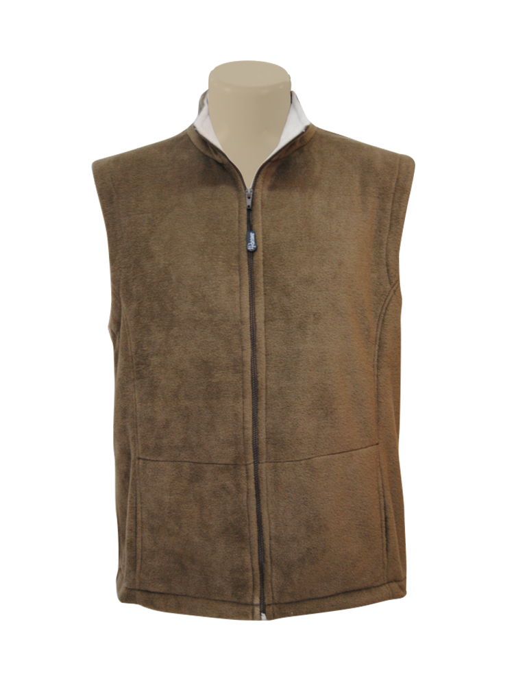 Unisex Polar Fleece Top With Pockets: Sleeveless