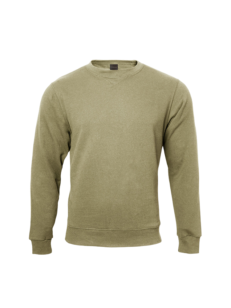 Unisex V-Detail Brushed Fleece Sweatshirt: Long Sleeve