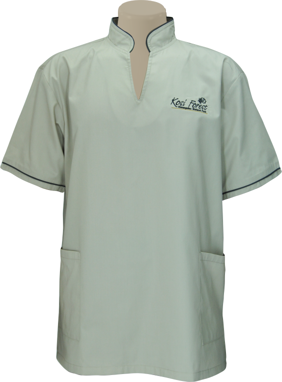 Men's Tunic: V-Neck Short Sleeve