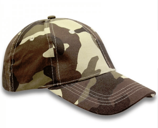 Unisex Structured 6 Panel Cap: With Velcro Strap