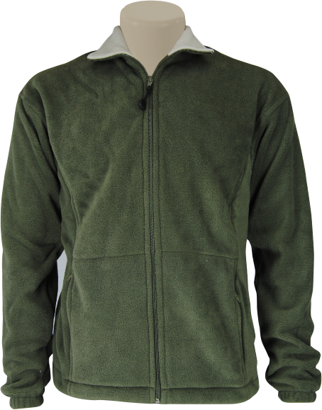 Unisex Polar Fleece Top: Full Zip With Pockets