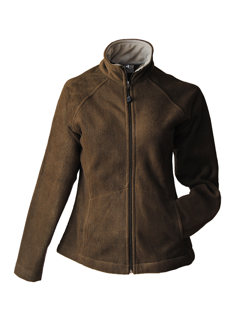 Ladies' Fitted Polar Fleece Top: Raglan Sleeve