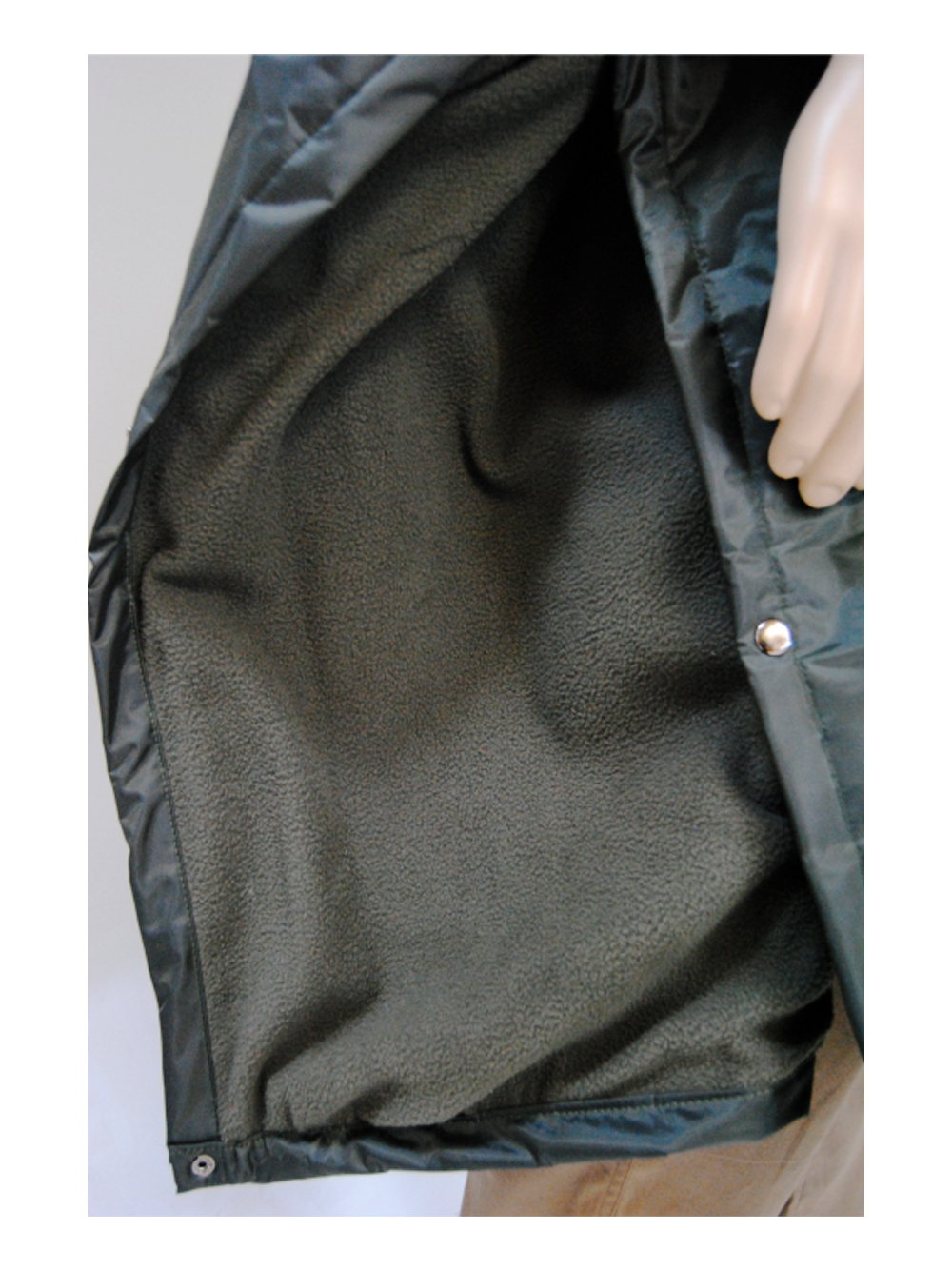 Unisex Polar Fleece Lined Poncho: 1.2M Calf Length