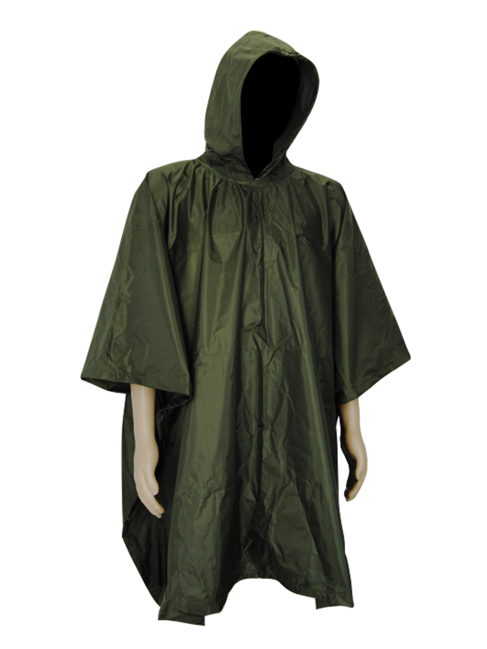 Unisex Polar Fleece Lined Poncho: 1.2M Calf Length