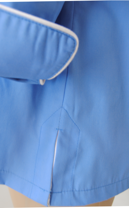 Ladies' Executive Chef Jacket: Collar, Cuff & Front Piping Shaped Design