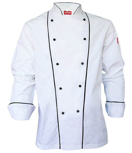 Unisex Executive Chef Jacket: Double Front Long Sleeve